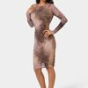 BodyCon Embellished Knee Length Dress